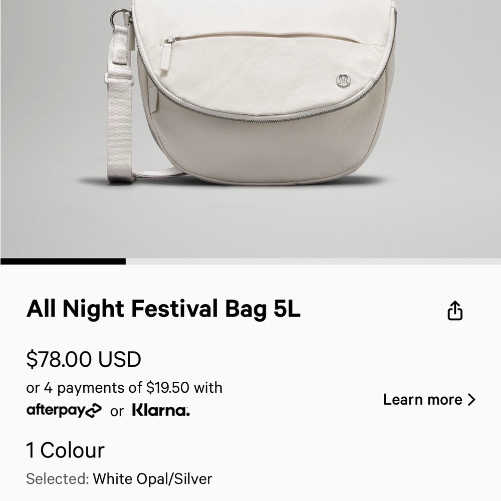 Lululemon Festival Bag